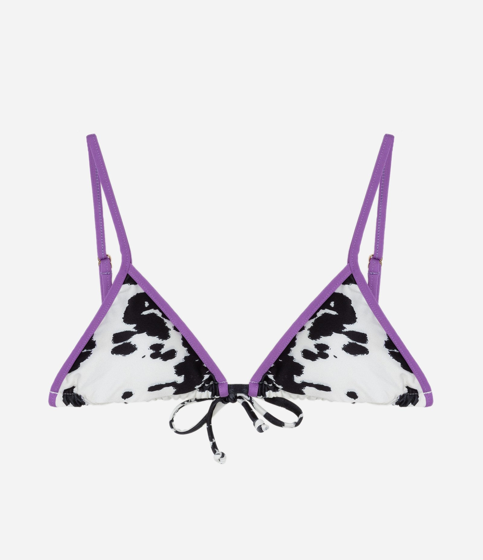 Biquini Top Cortininha em Microfibra com Viés Contrastantes Multicores 3