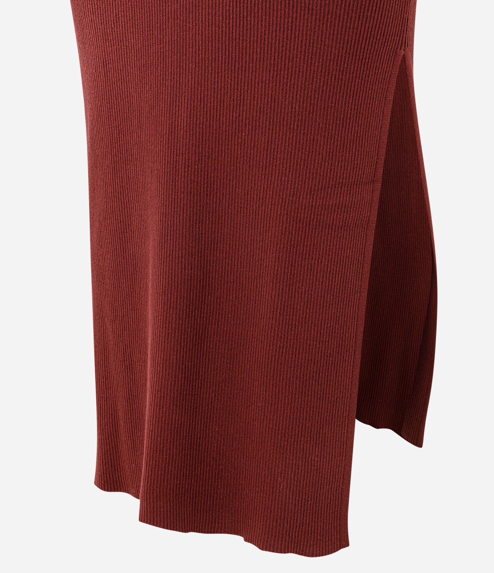 Vestido Longo em Tricô com Gola Polo Vermelho 3