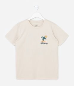 Camiseta Infantil com Estampa País Tropical  - Tam 5 a 14 Anos