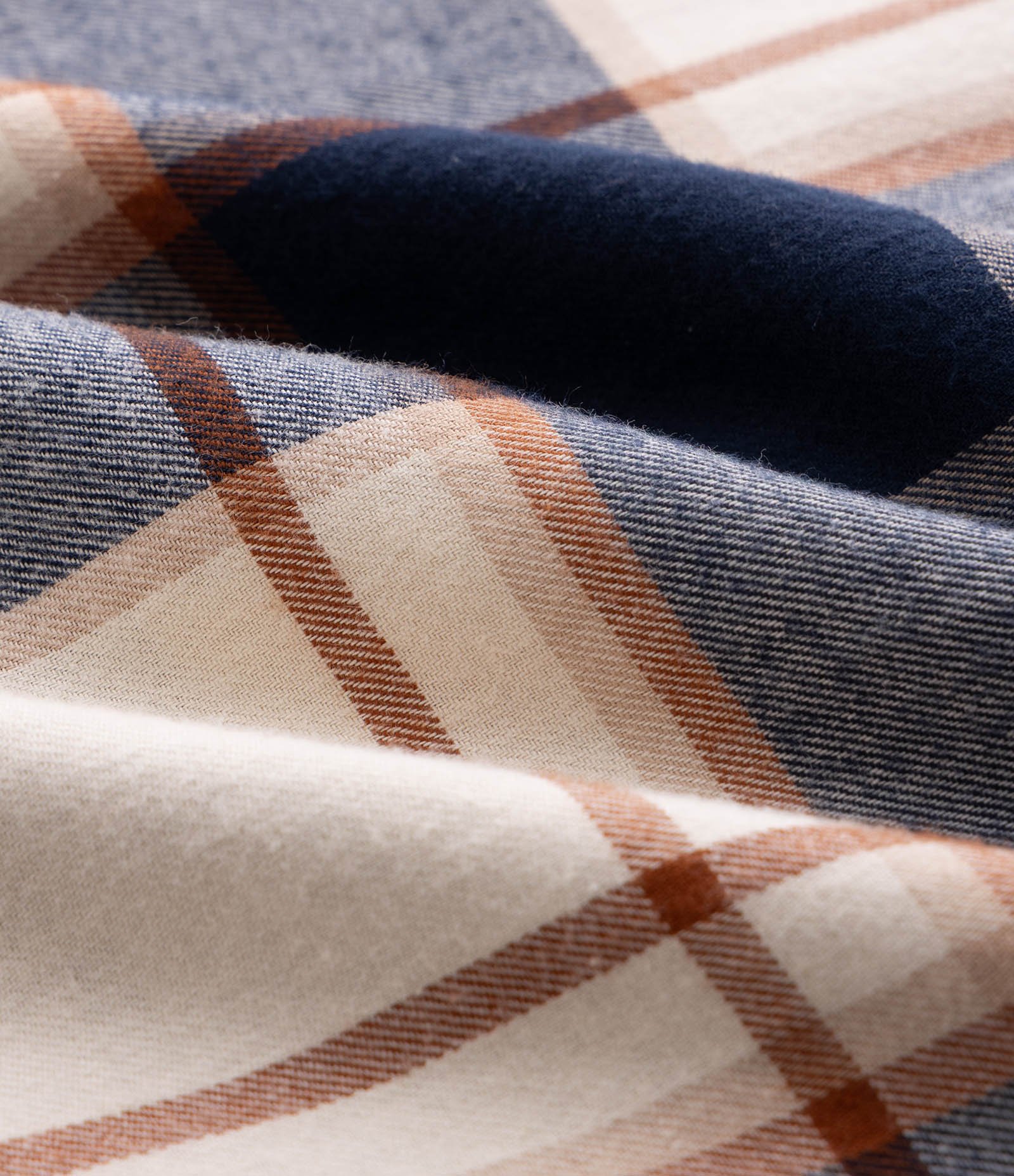 Camisa Infantil em Flanela com Estampa Xadrez – Tam 5 a 14 Anos Bege/Azul/Marrom 3