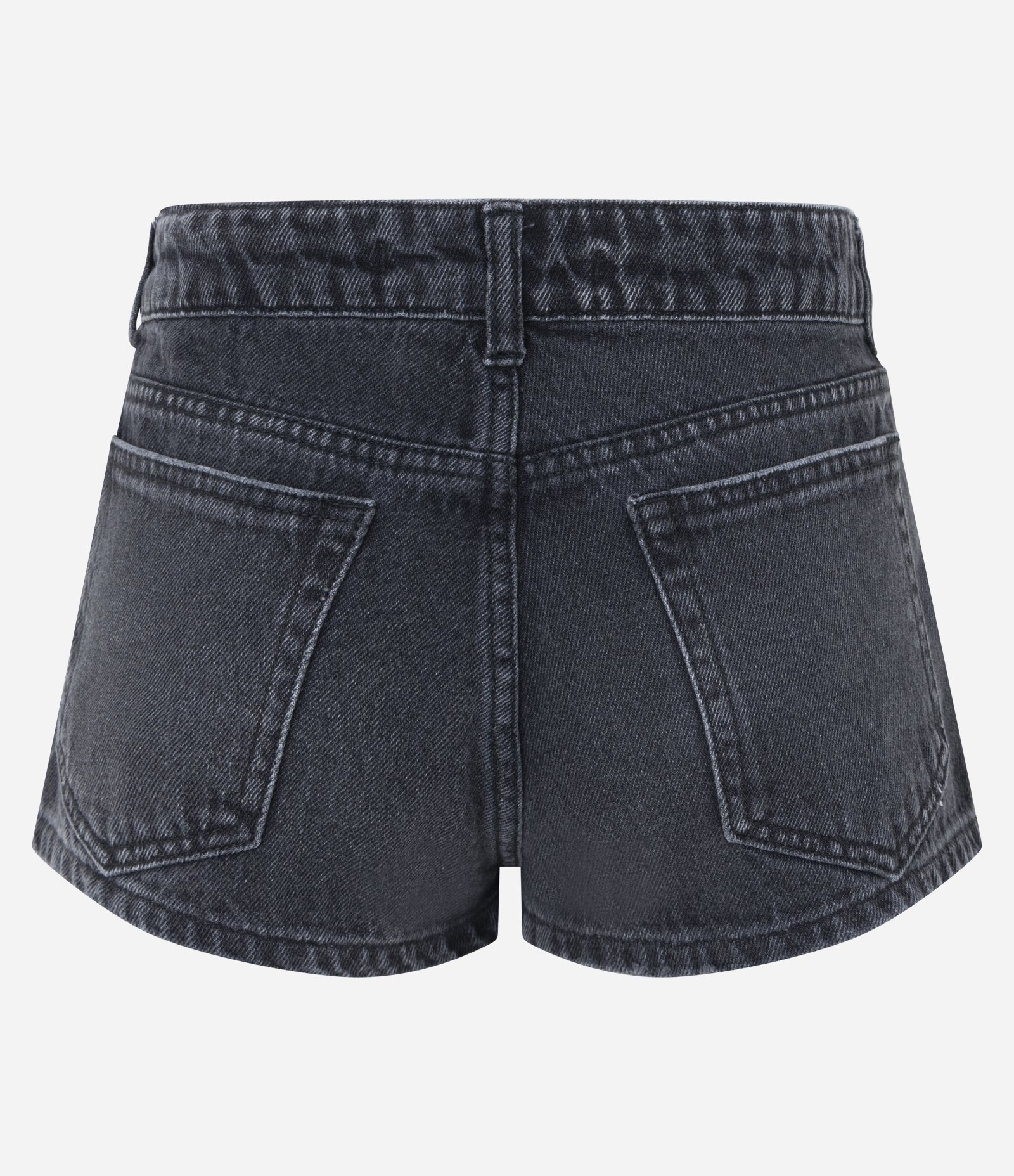 Short Micro em Jeans com Cintura Baixa Preto 4