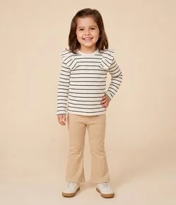 Calça Infantil Flare com Bolsinho – Tam 1 a 5/6 Anos