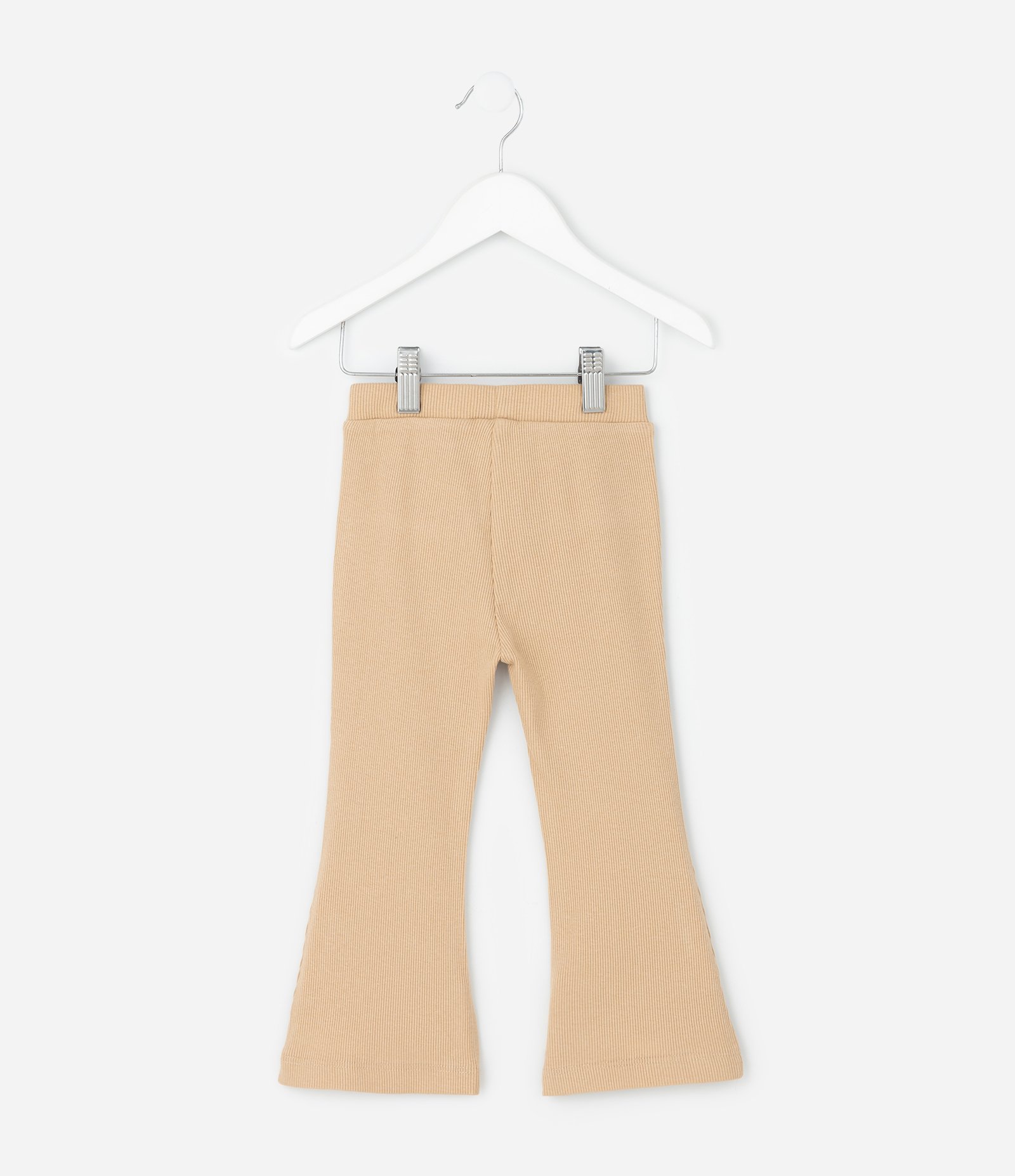 Calça Infantil Flare com Bolsinho – Tam 1 a 5/6 Anos Bege Claro 2