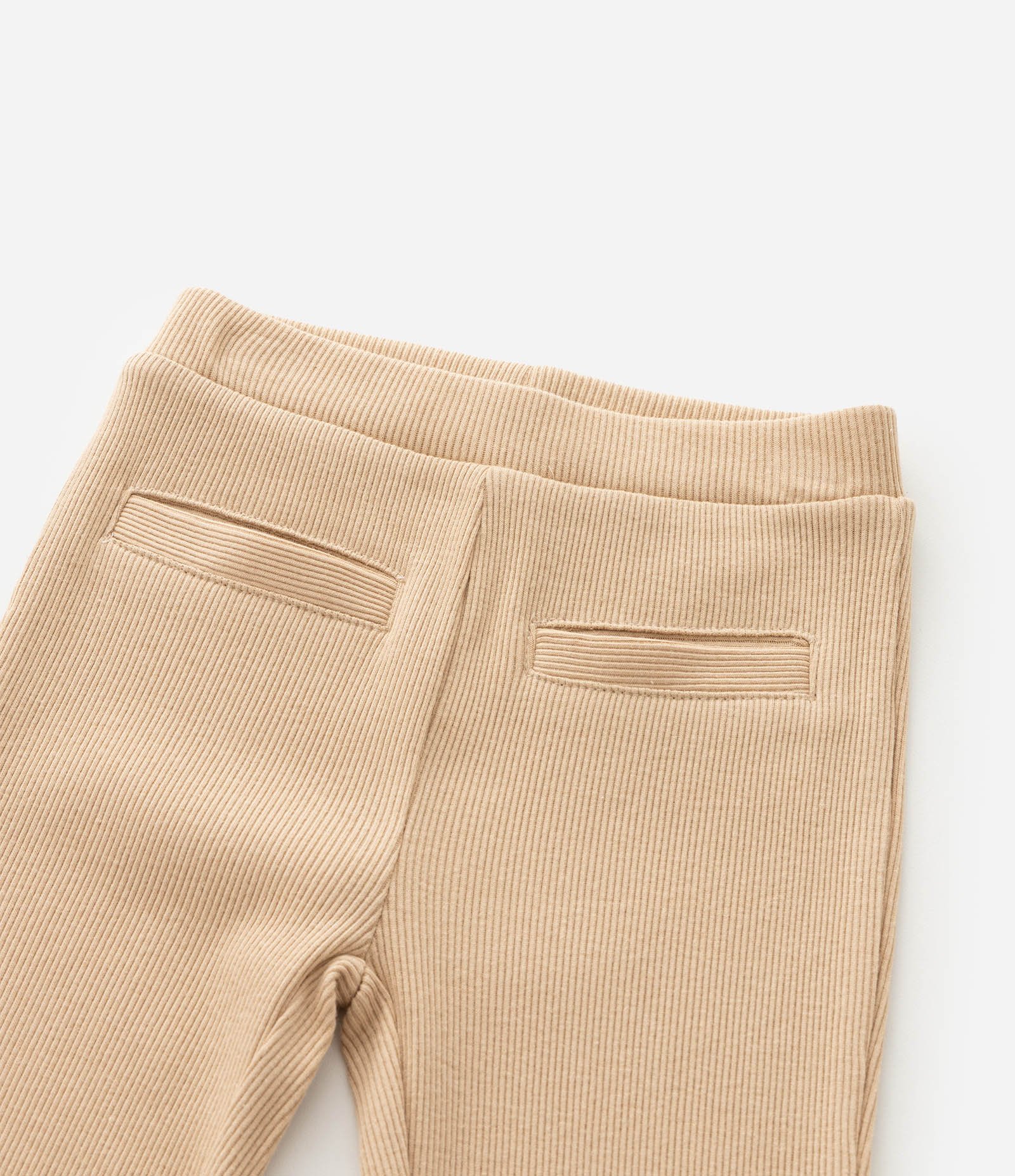 Calça Infantil Flare com Bolsinho – Tam 1 a 5/6 Anos Bege Claro 5
