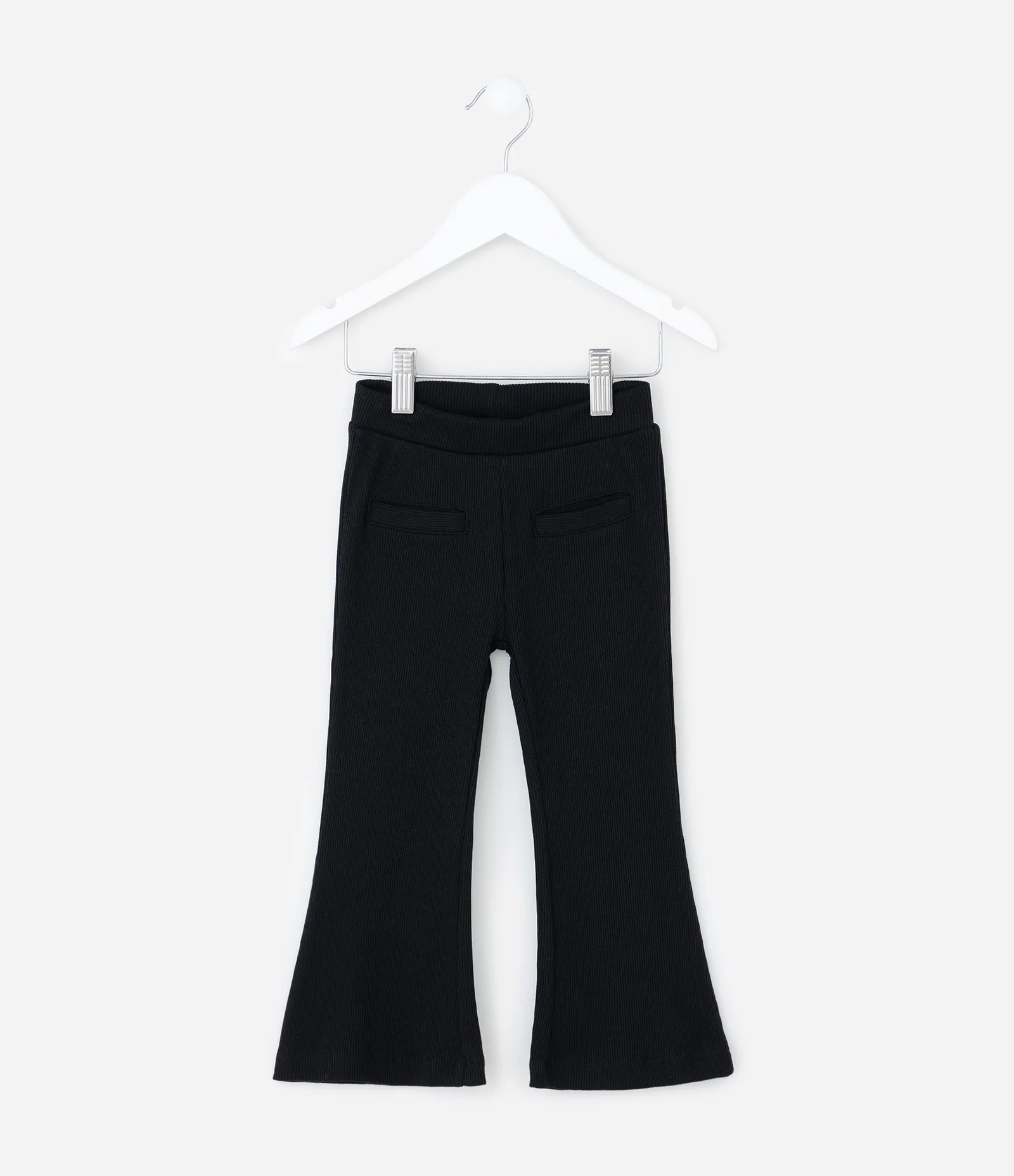 Calça Infantil Flare com Bolsinho – Tam 1 a 5/6 Anos Preto 1