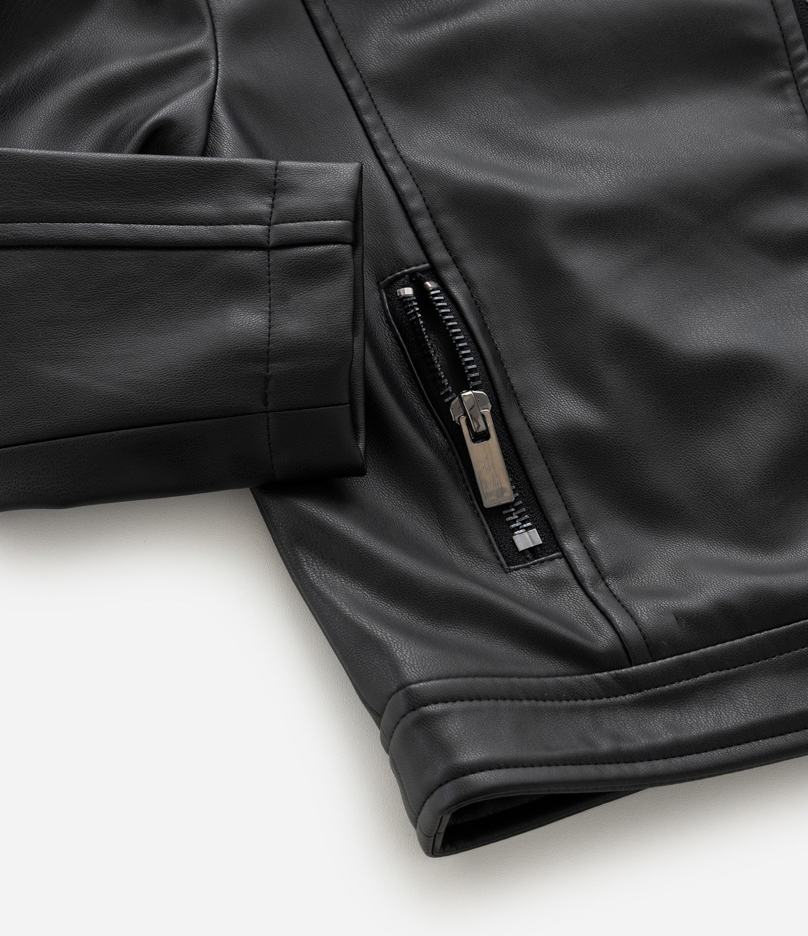 Jaqueta Biker Infantil em PU - Tam 1 a 6 Anos Preto 4