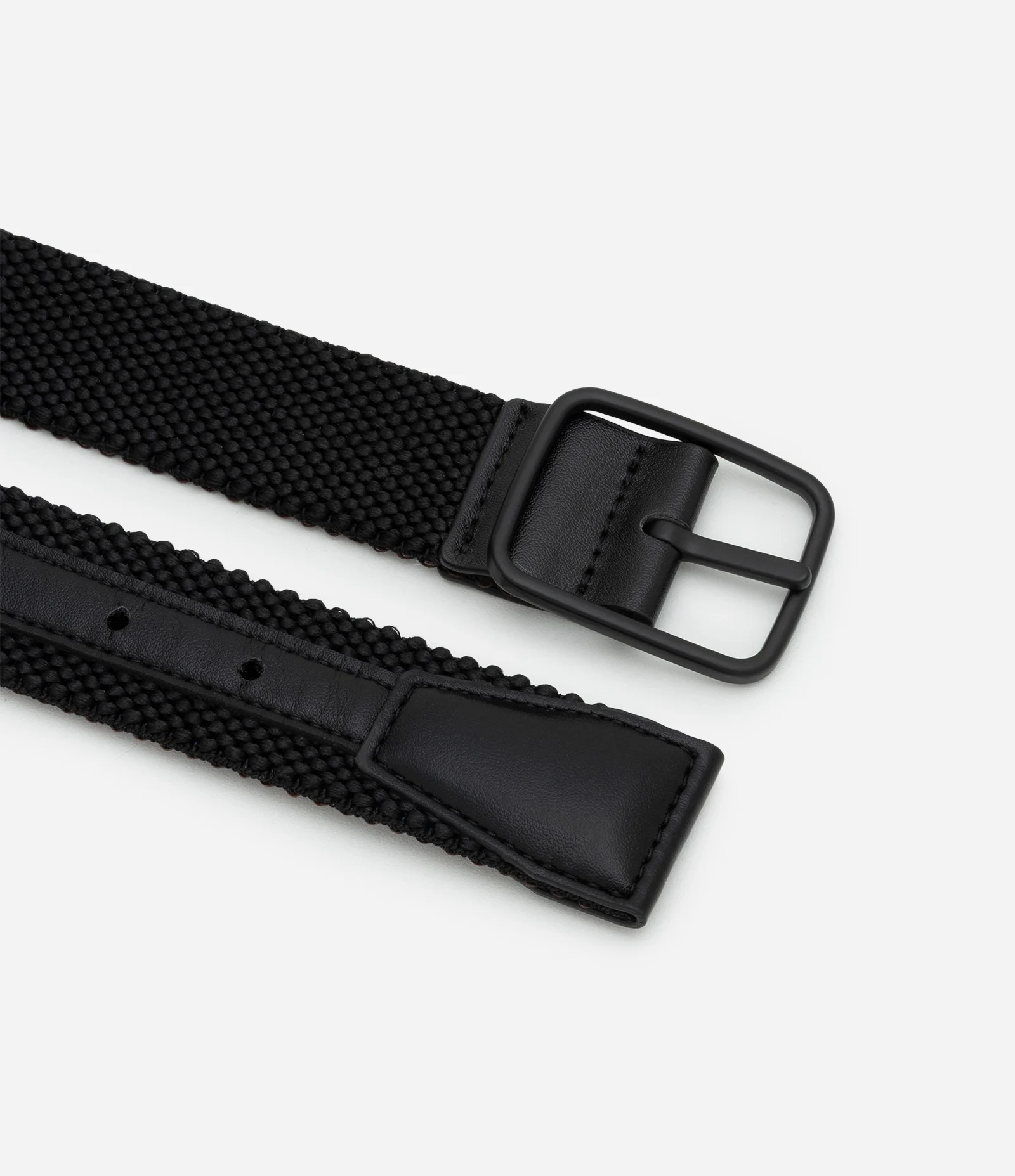 Cinto Elástico Reversível com Fivela Preto 2