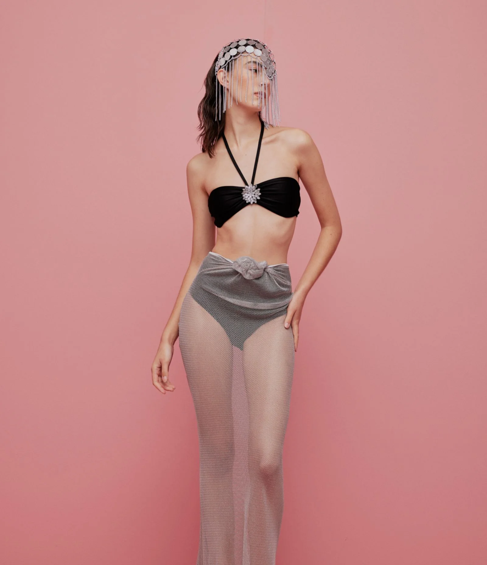 Biquíni Calcinha Hot Pants Em Microfibra Liso Preto 1