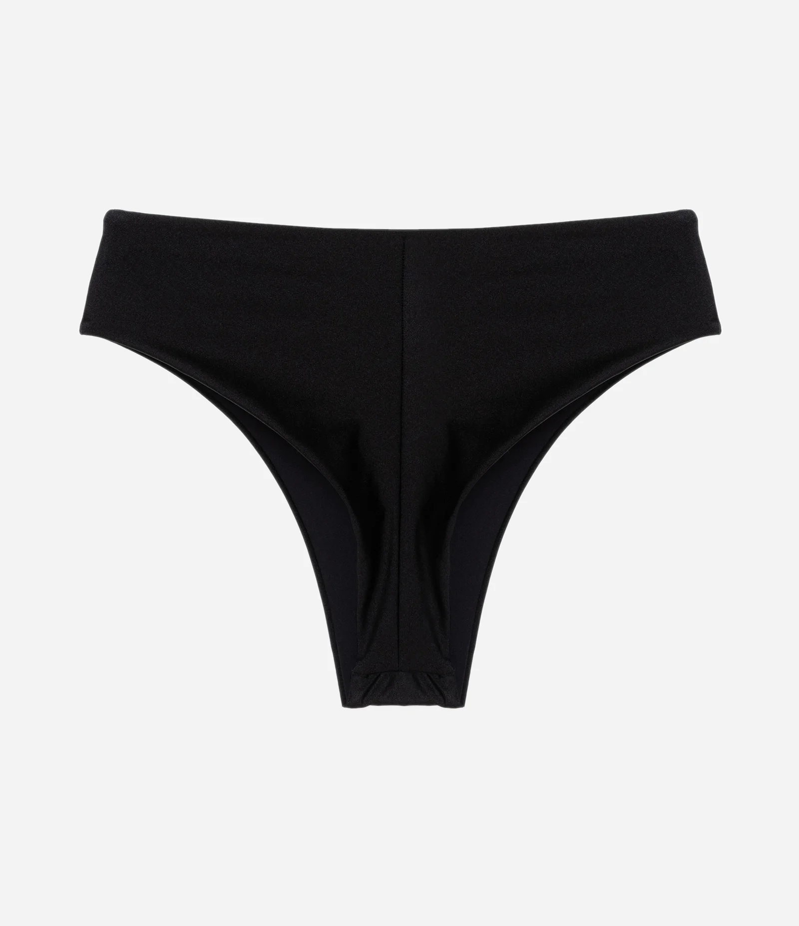 Biquíni Calcinha Hot Pants Em Microfibra Liso Preto 3