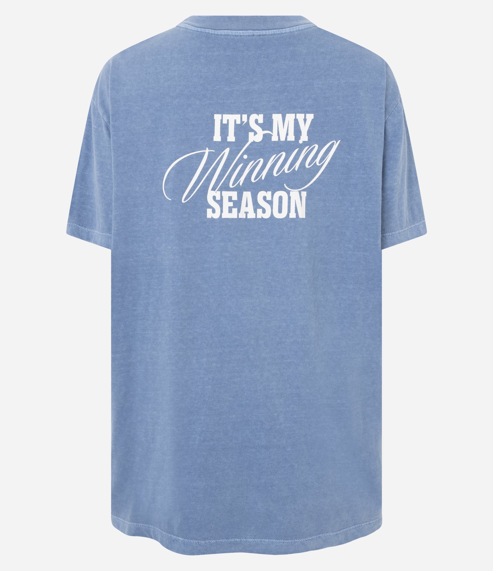 Camiseta Oversized Esportiva em Algodão com Estampa Lettering Azul 7