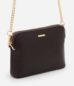 Bolsa Transversal em PU com Corrente Removível