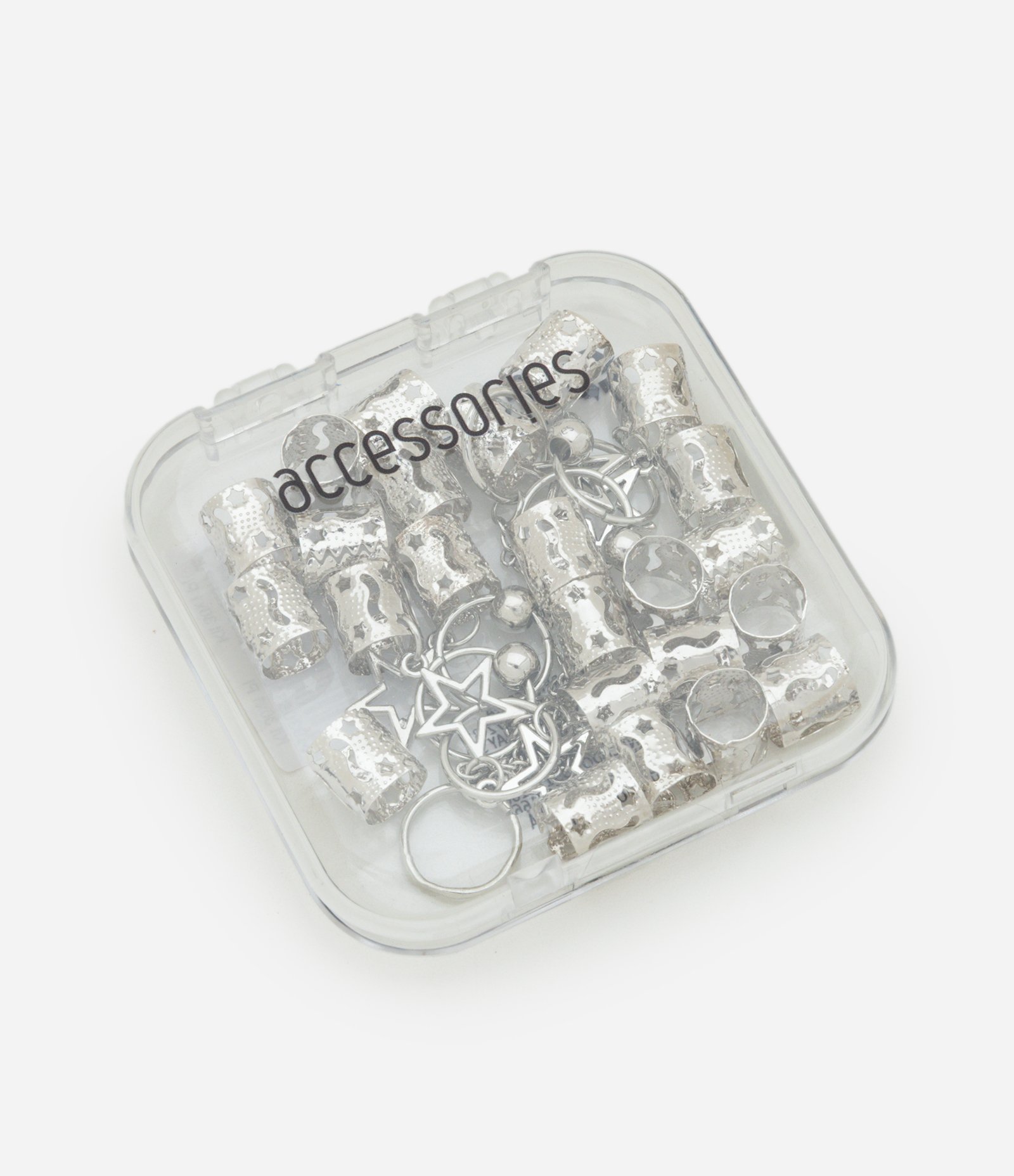 Kit 30 de Piercings de Cabelo Diversos Prata 3