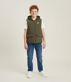 Colete Infantil com Capuz – Tam 5 a 14 Anos