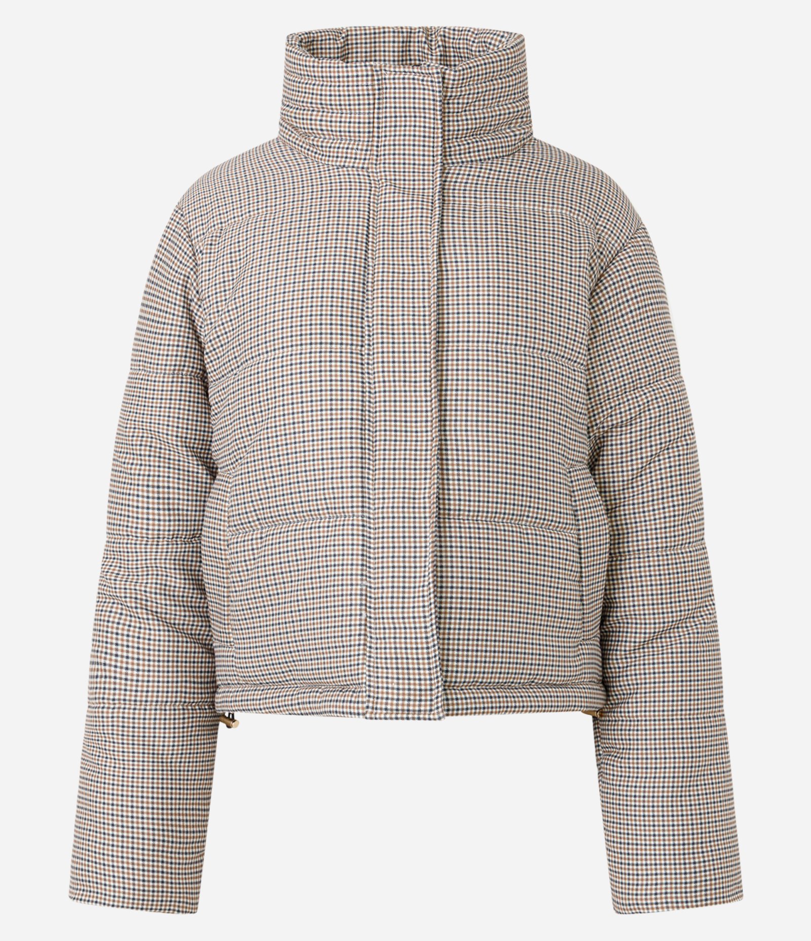 Jaqueta com Estampa Mini Xadrez e Regulador nos Punhos Multicores 6