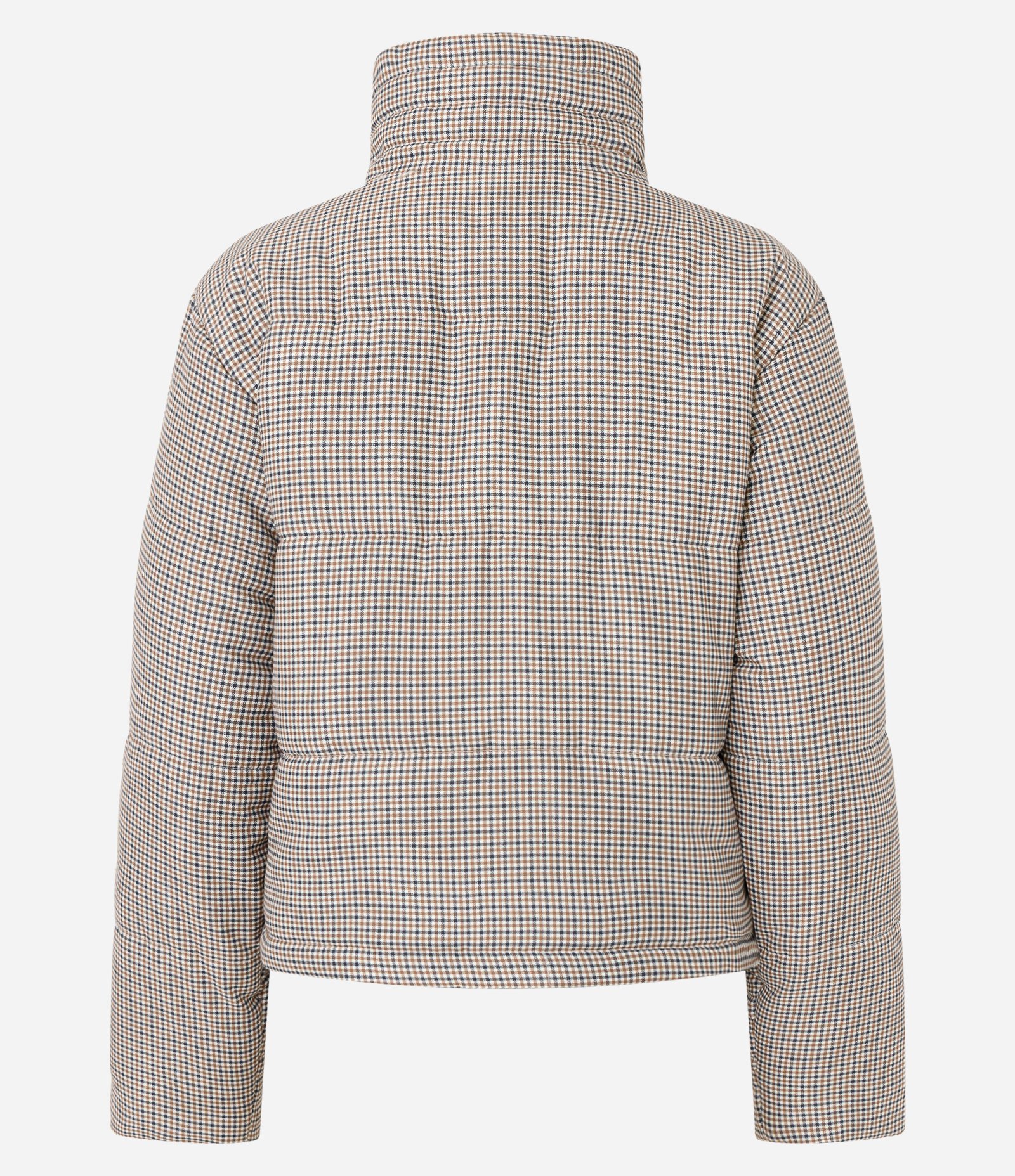 Jaqueta com Estampa Mini Xadrez e Regulador nos Punhos Multicores 7