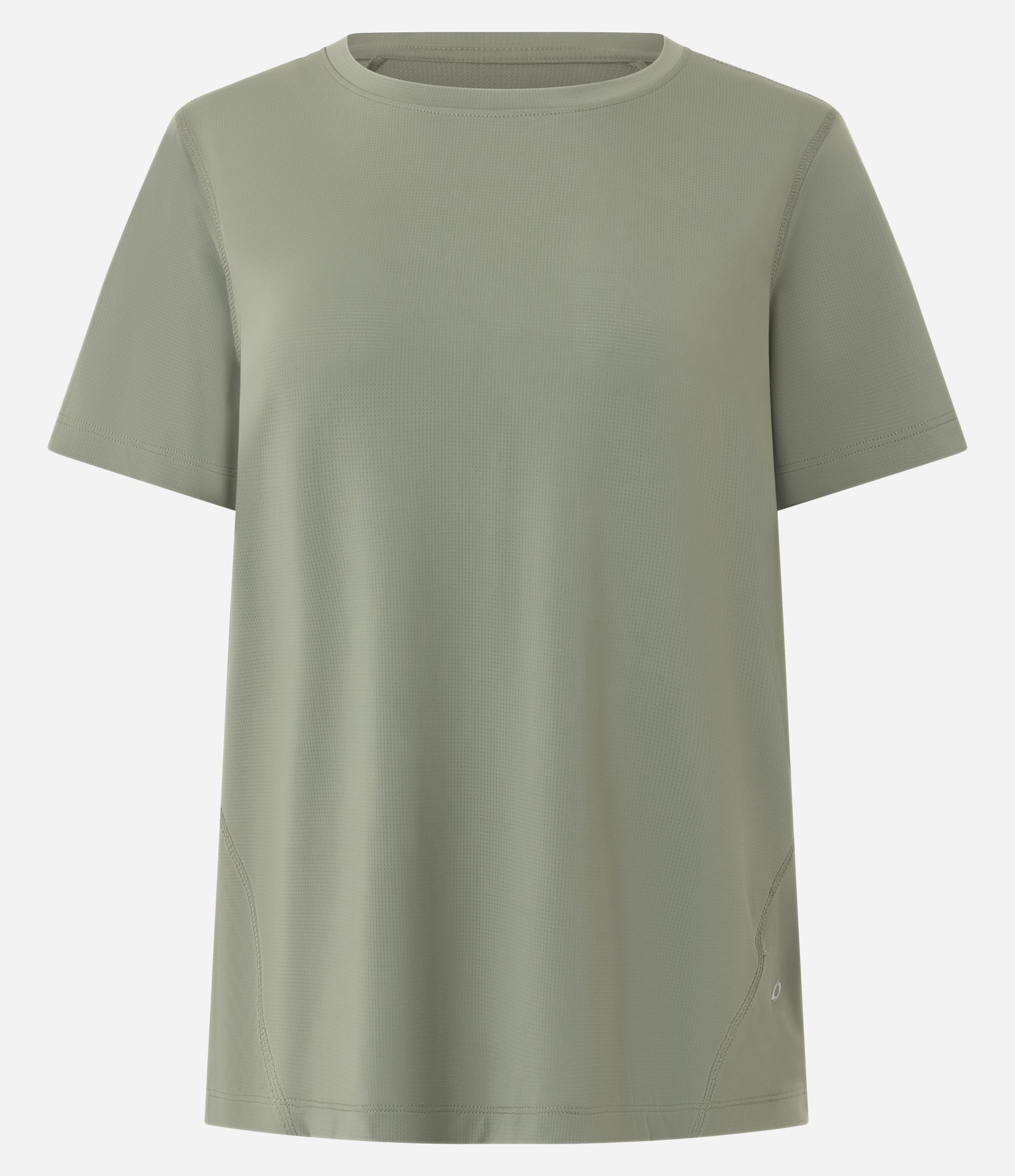 Camiseta Esportiva Manga Curta em Poliamida Verde 1