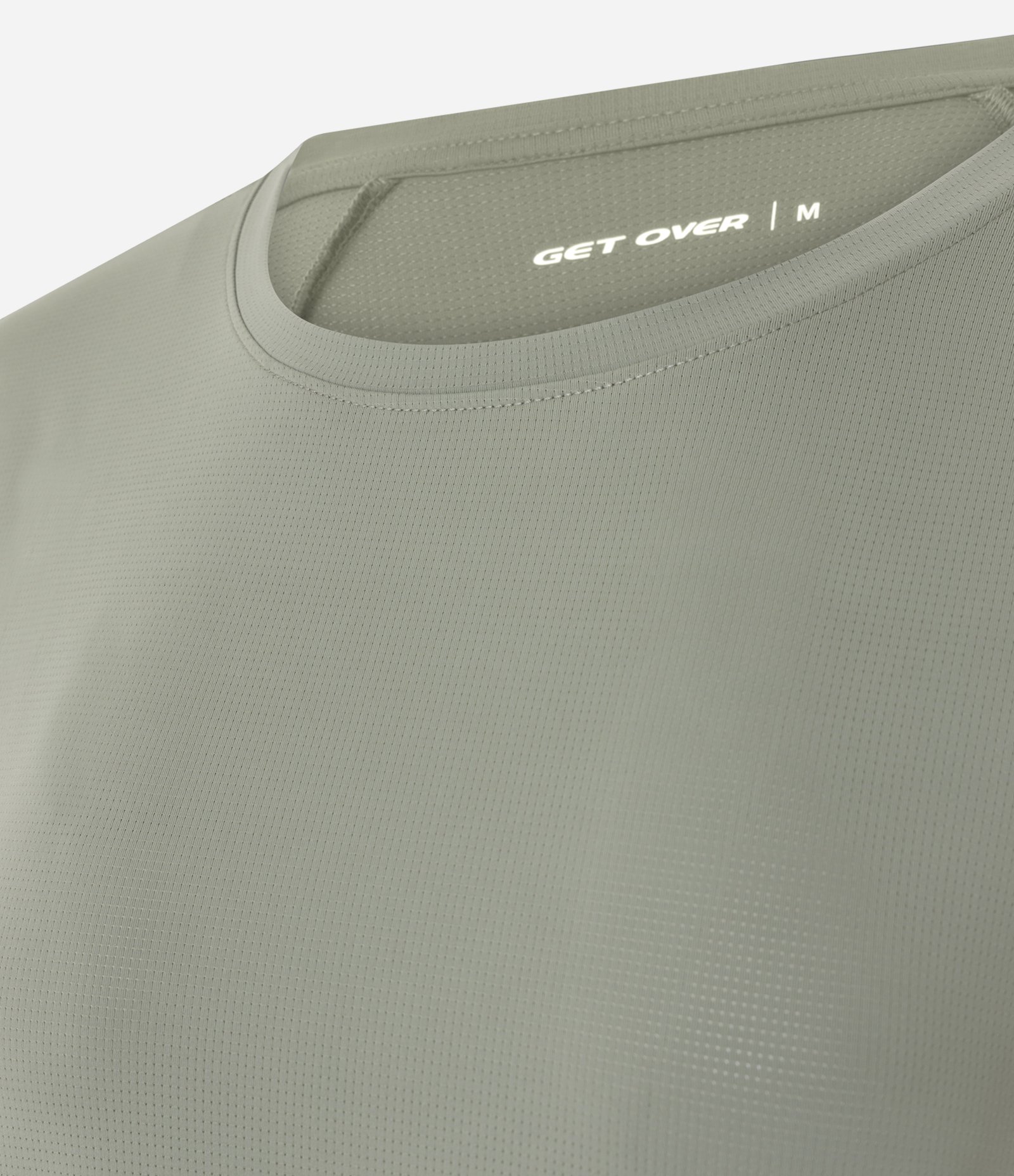 Camiseta Esportiva Manga Curta em Poliamida Verde 2