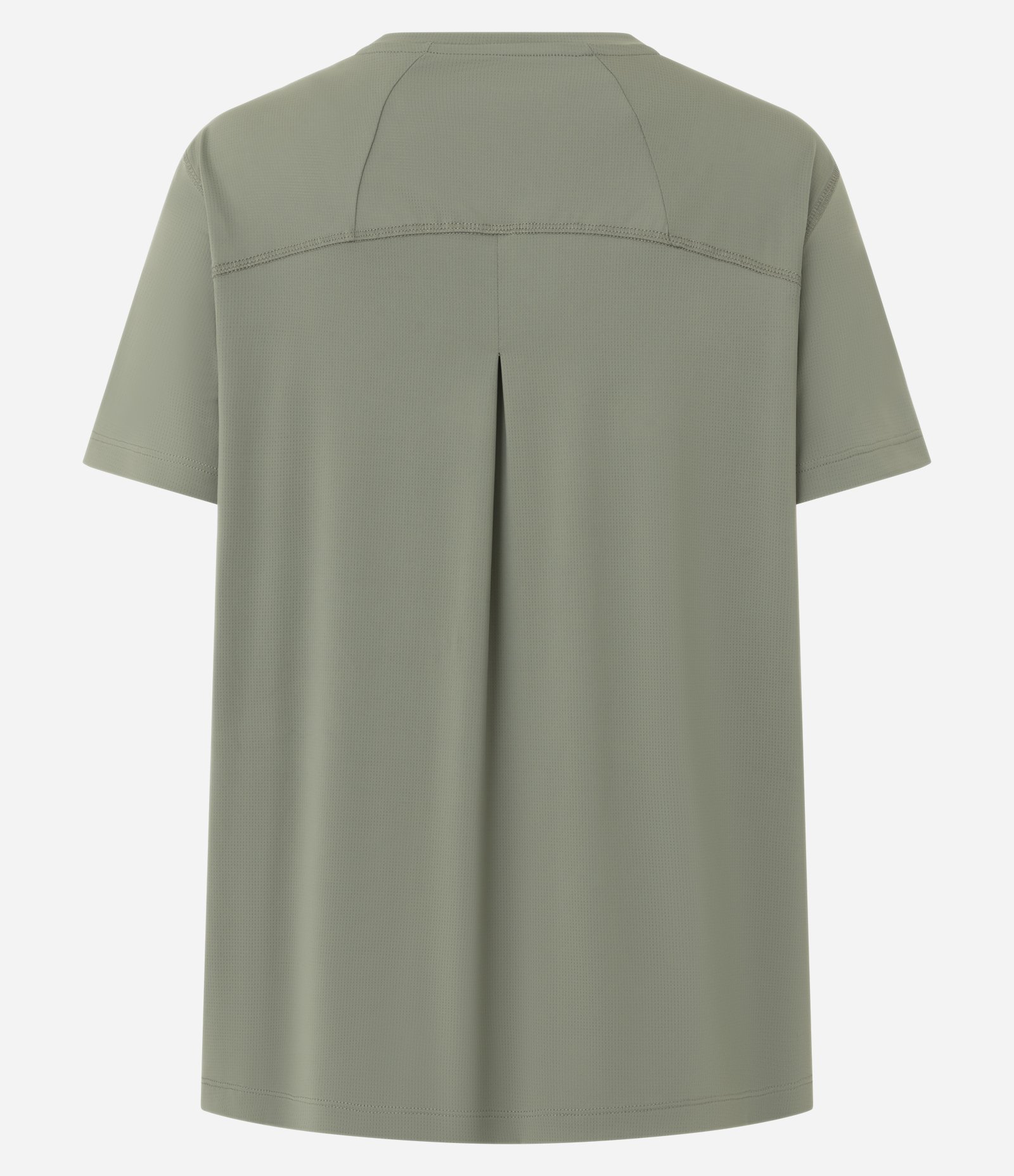 Camiseta Esportiva Manga Curta em Poliamida Verde 3