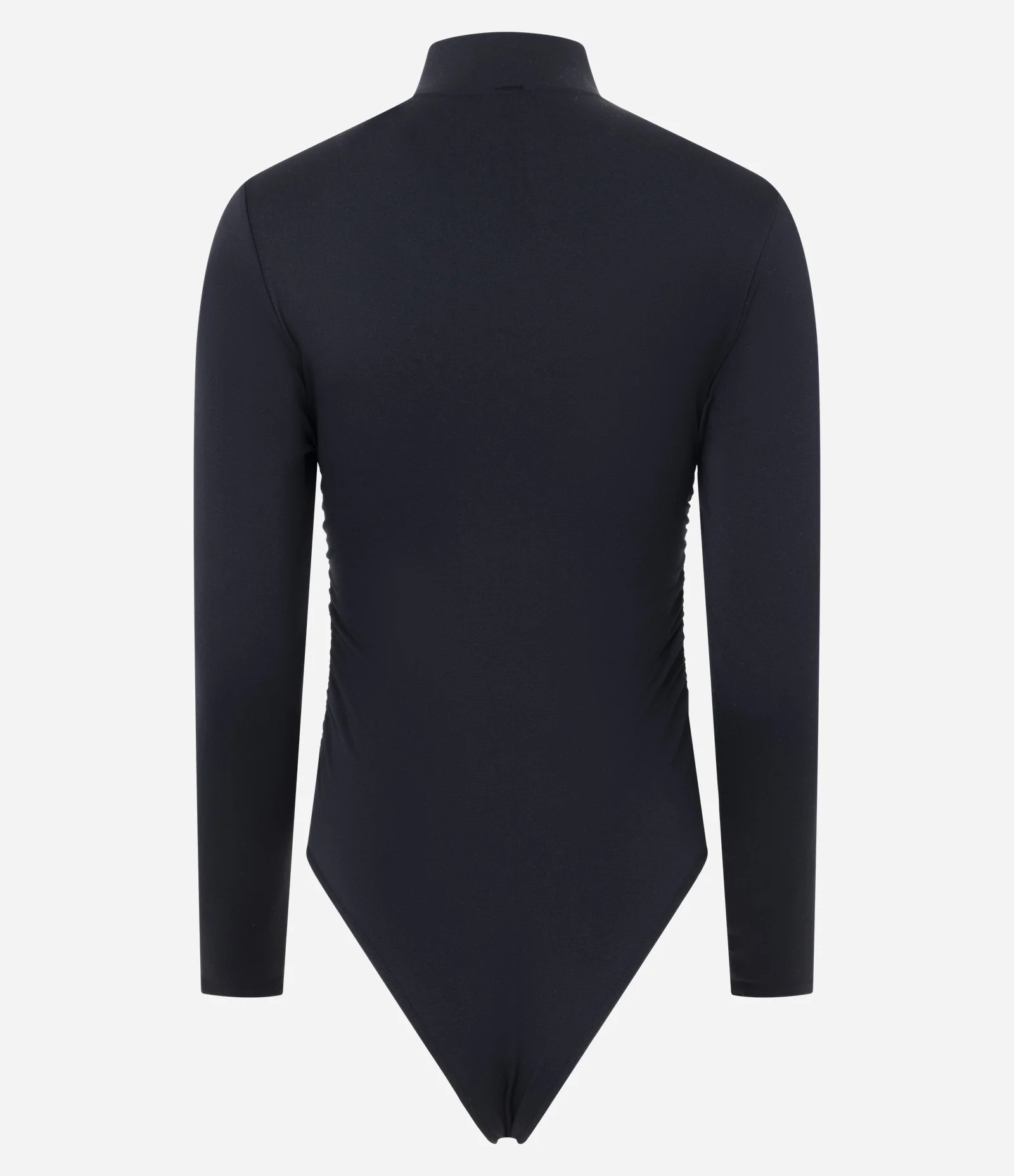 Body Seamless com Gola Alta e Franzido na Cintura Preto 6