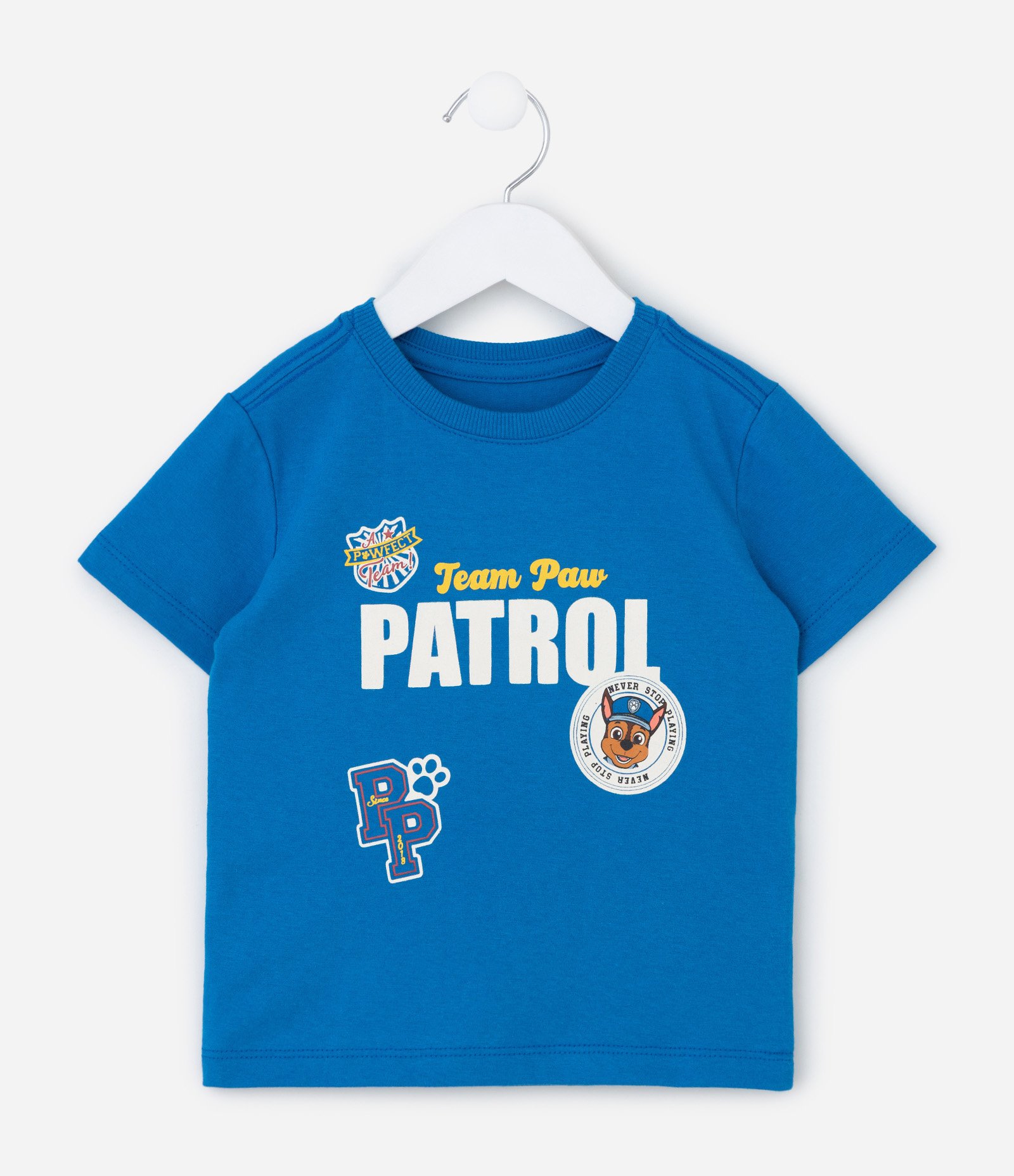 Camiseta Infantil com Estampa da Patrulha Canina - Tam 2 a 6 Anos Azul 1