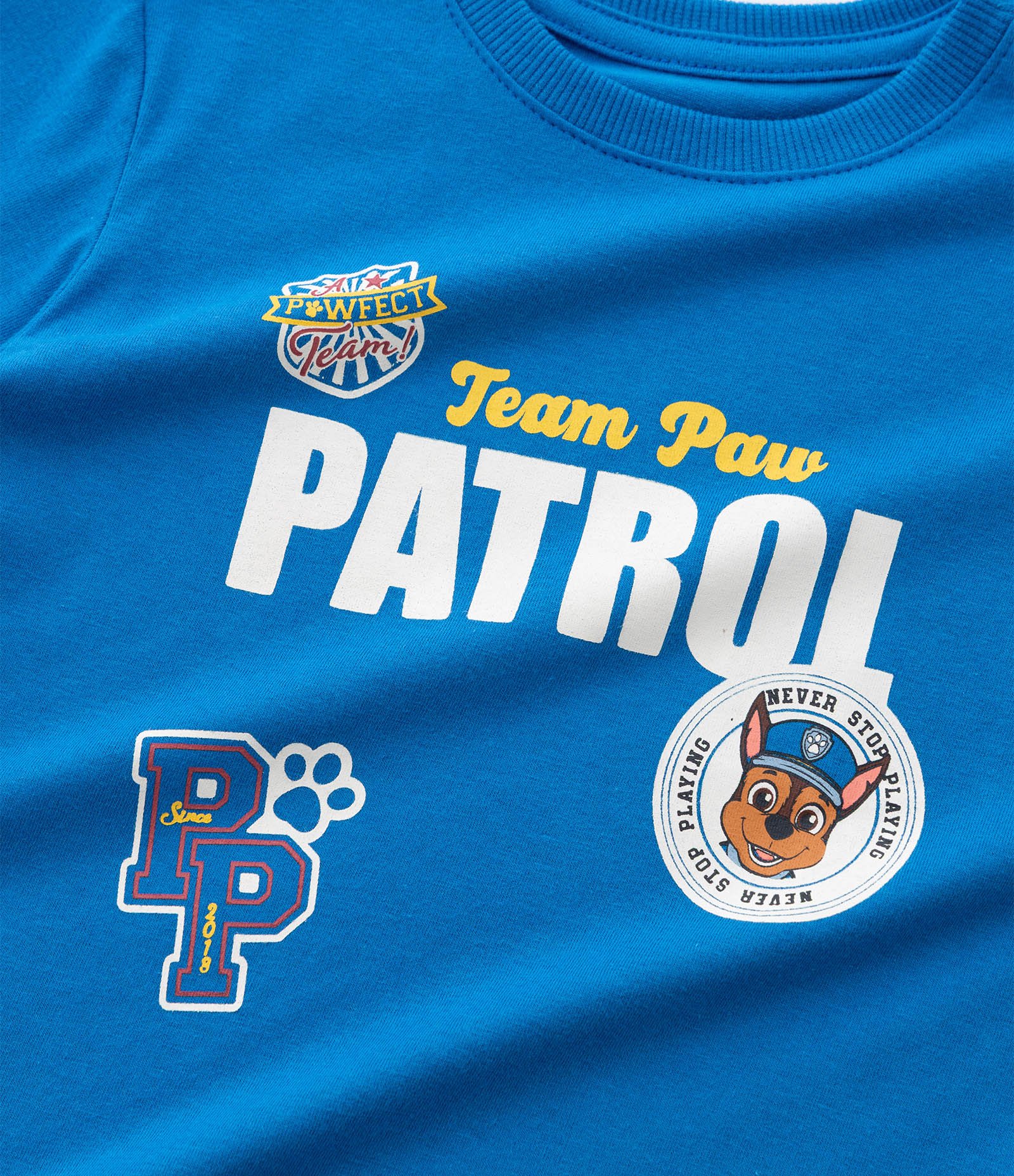 Camiseta Infantil com Estampa da Patrulha Canina - Tam 2 a 6 Anos Azul 5