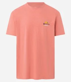 Camiseta Comfort em Algodão com Estampa Sol Summerland