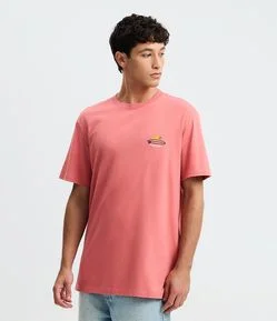 Camiseta Comfort em Algodão com Estampa Sol Summerland