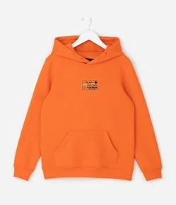 Casaco Infantil com Capuz e Patch Rubber – Tam 5 a 14 Anos