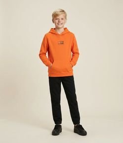Casaco Infantil com Capuz e Patch Rubber – Tam 5 a 14 Anos
