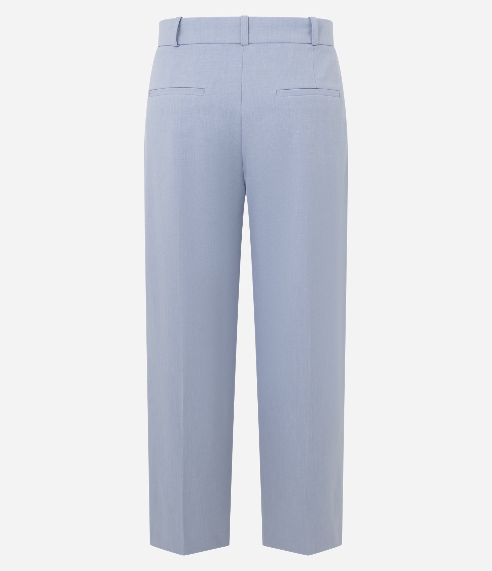 Calça Wide Leg de Alfaiataria com Recortes Frontais Azul 7