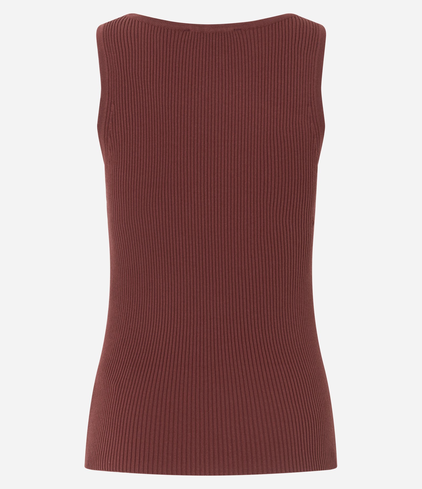 Blusa Regular Estruturada em Tricô Marrom 3