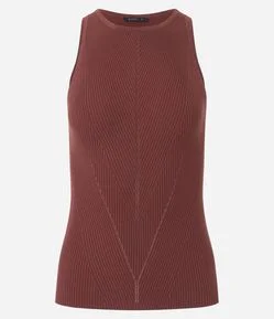 Blusa Regular Estruturada em Tricô
