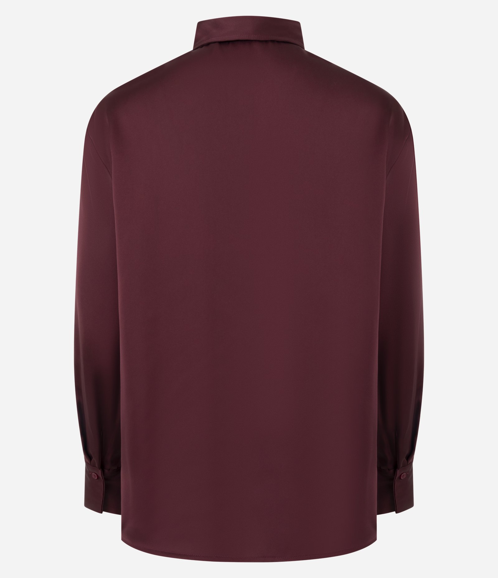 Camisa Acetinada com Mangas Longas Vermelho 2