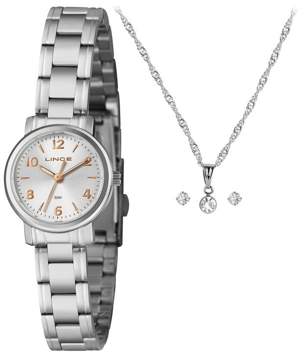 Relógio Analógico Aço Lince