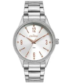 Relogio Analógico Masculino com Caixa em Aço e Pulseira em Aço Technos