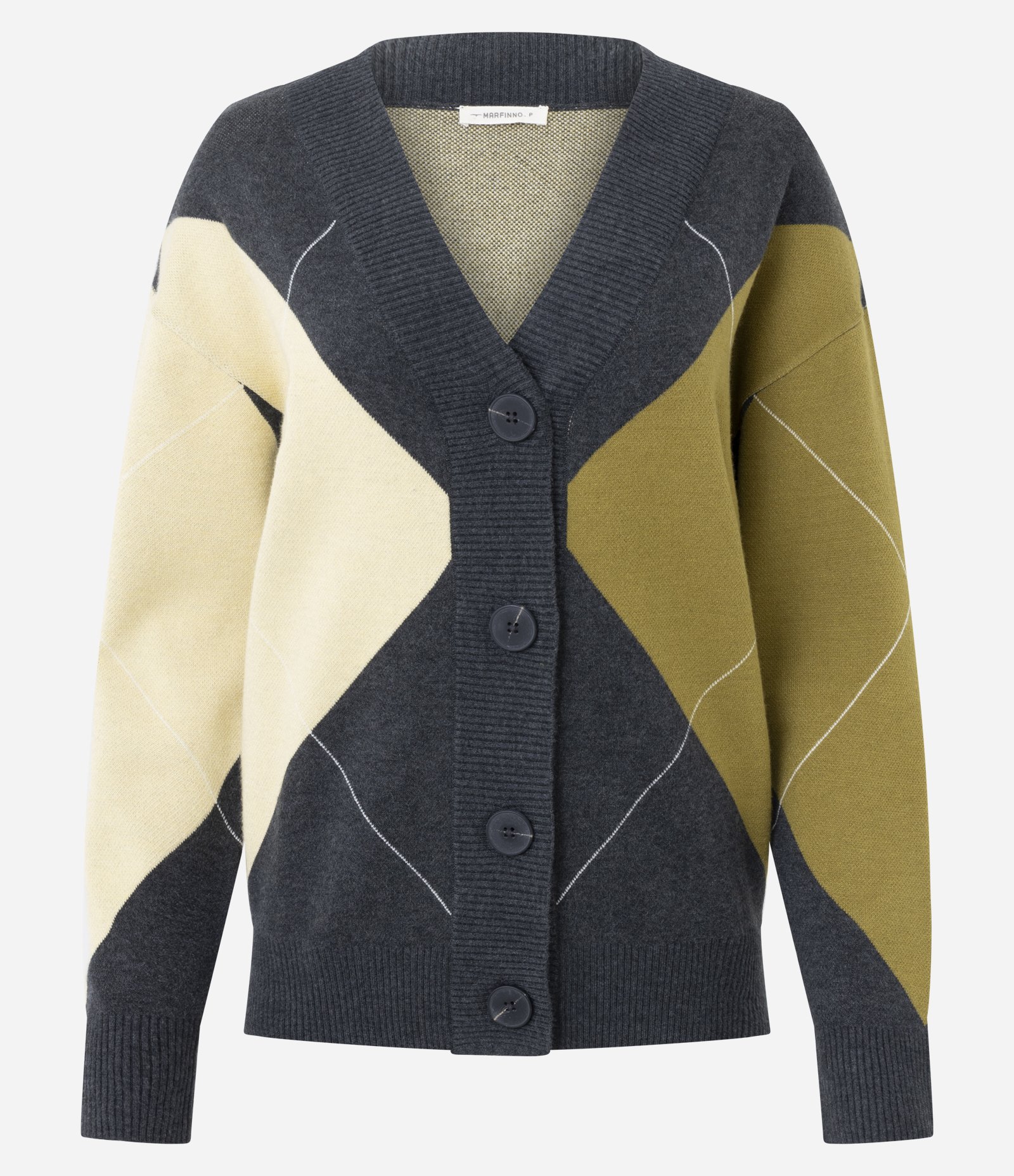 Cardigan em Tricô com Estampa Xadrez Multicores 6