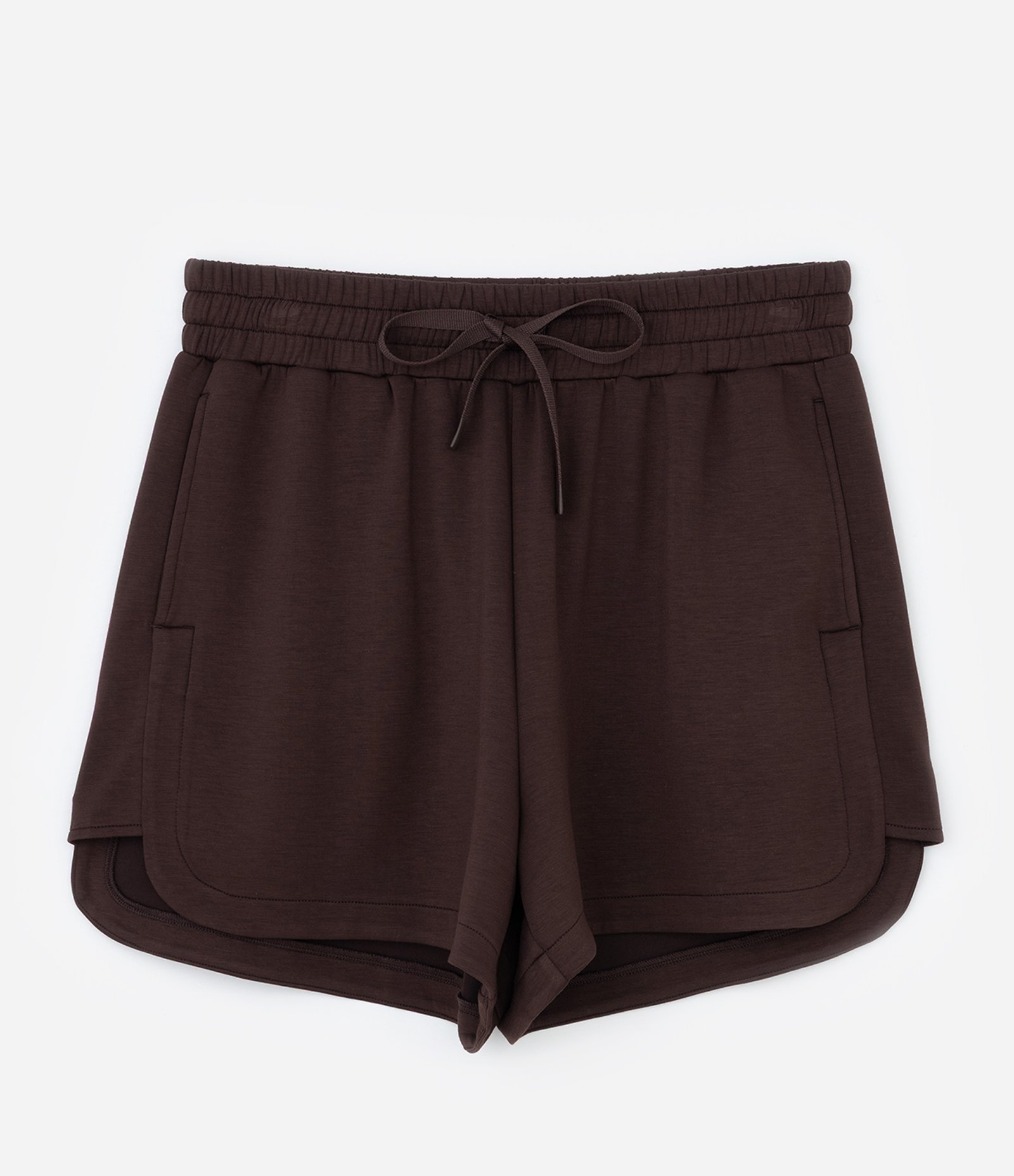 Bermuda Runner em Viscose com Bolsos Marrom 5