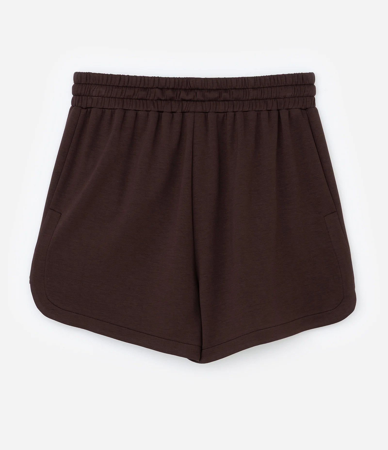 Bermuda Runner em Viscose com Bolsos Marrom 6