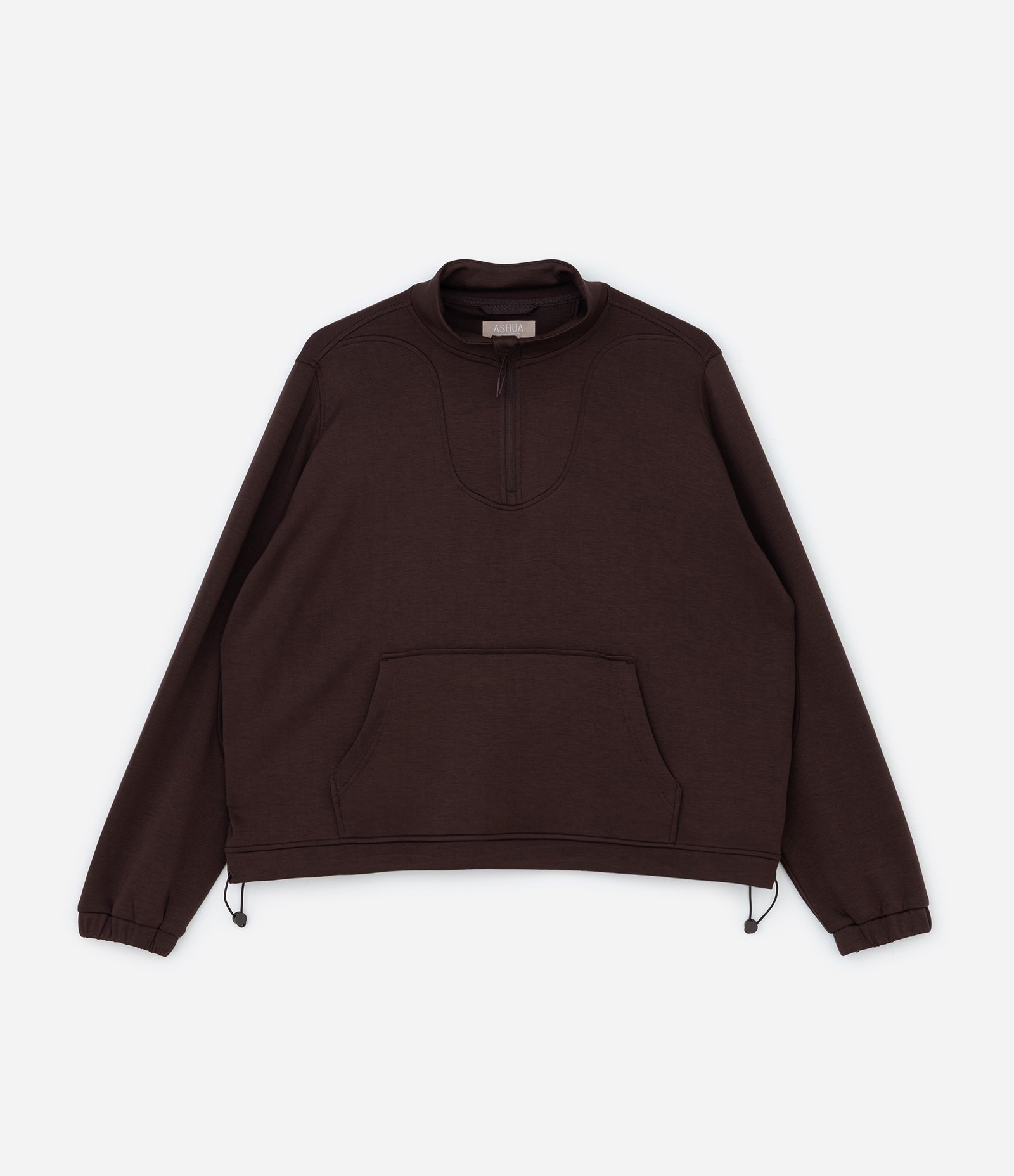 Jaqueta Fechada Esportiva com Regulador Lateral Curve & Plus Size Marrom 6