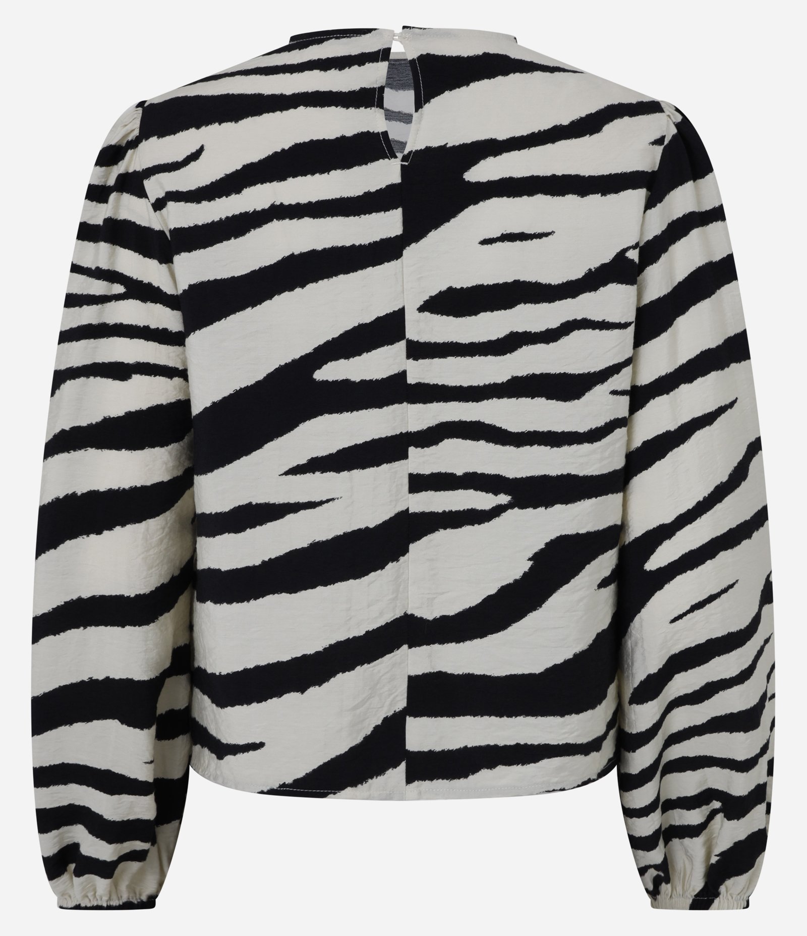 Blusa em Viscose com Estampa Animal Print Bege/Preto 5