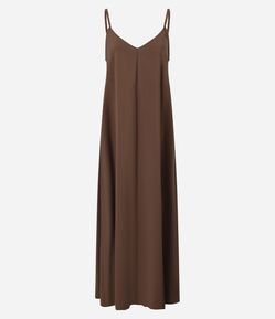 Vestido Midi em Viscose com Alça de Elástico