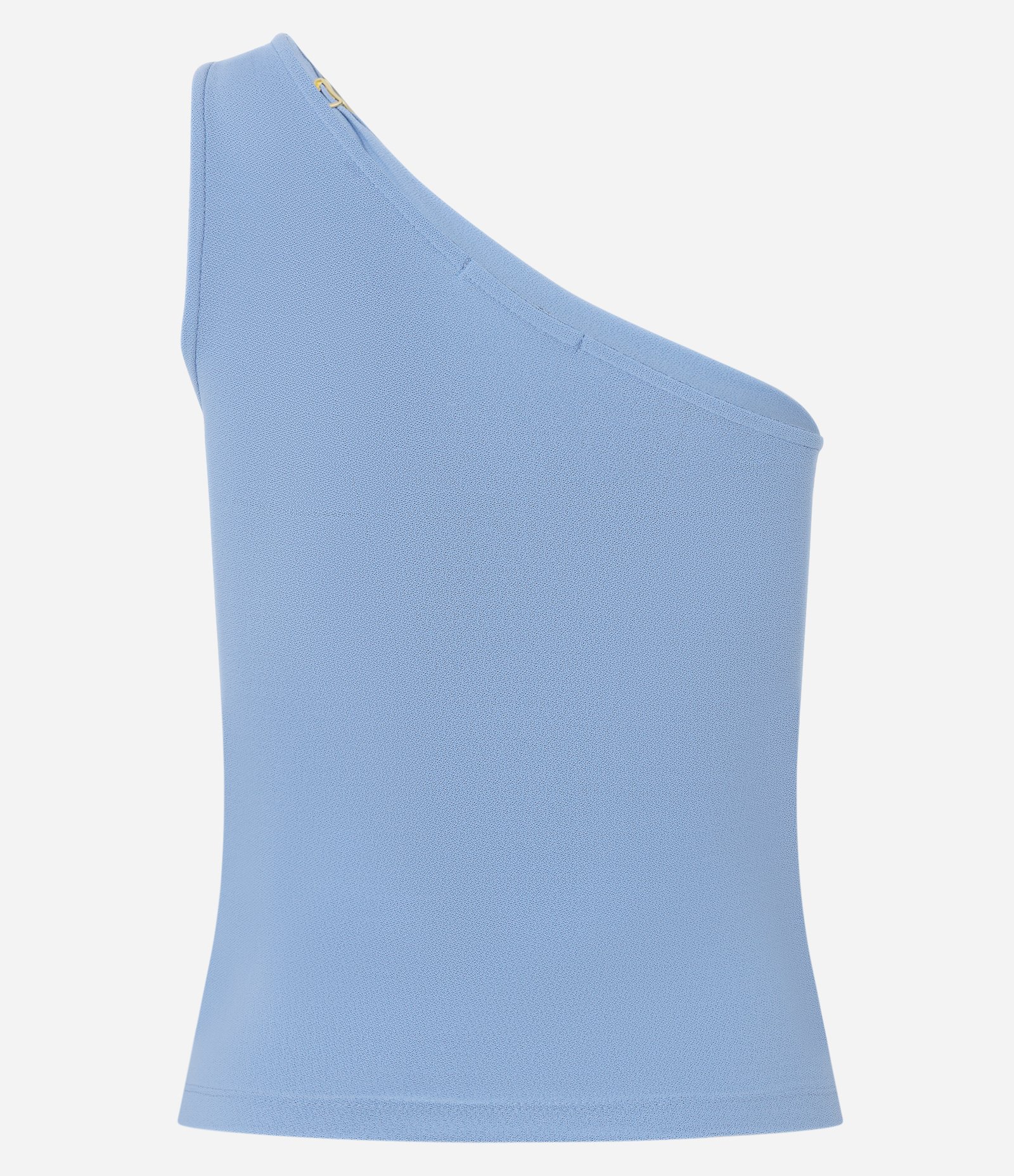 Blusa em Poliamida com Aviamento e Alça Larga Azul 6