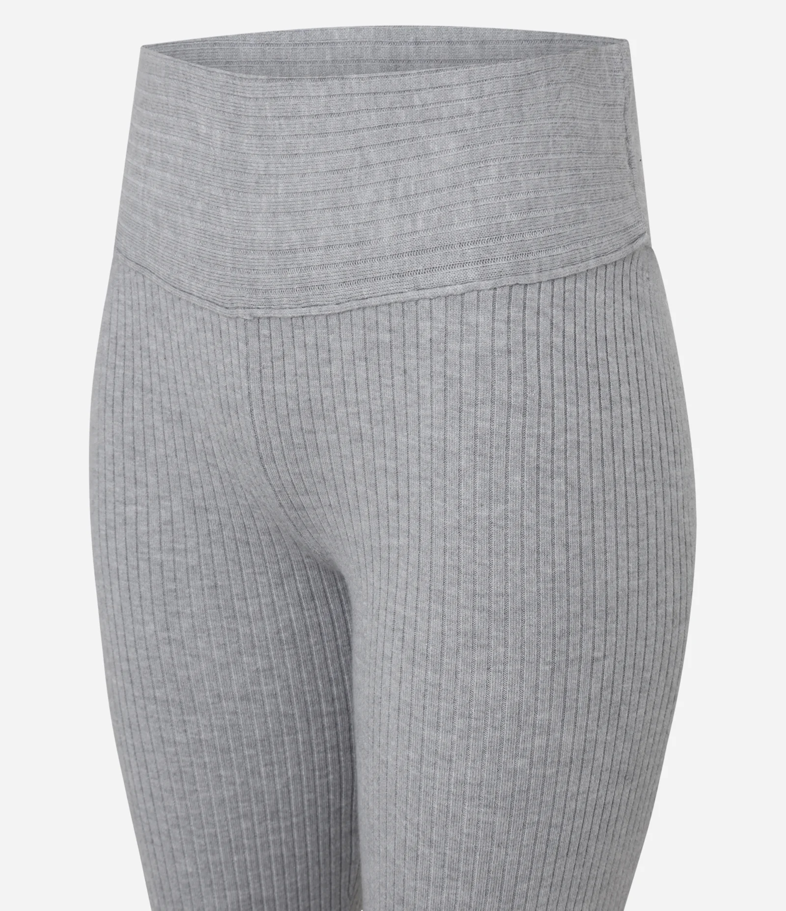 Calça Flare em Tricô Cinza 6
