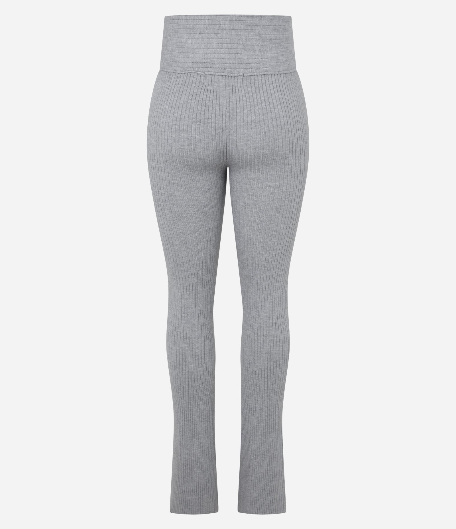 Calça Flare em Tricô Cinza 7