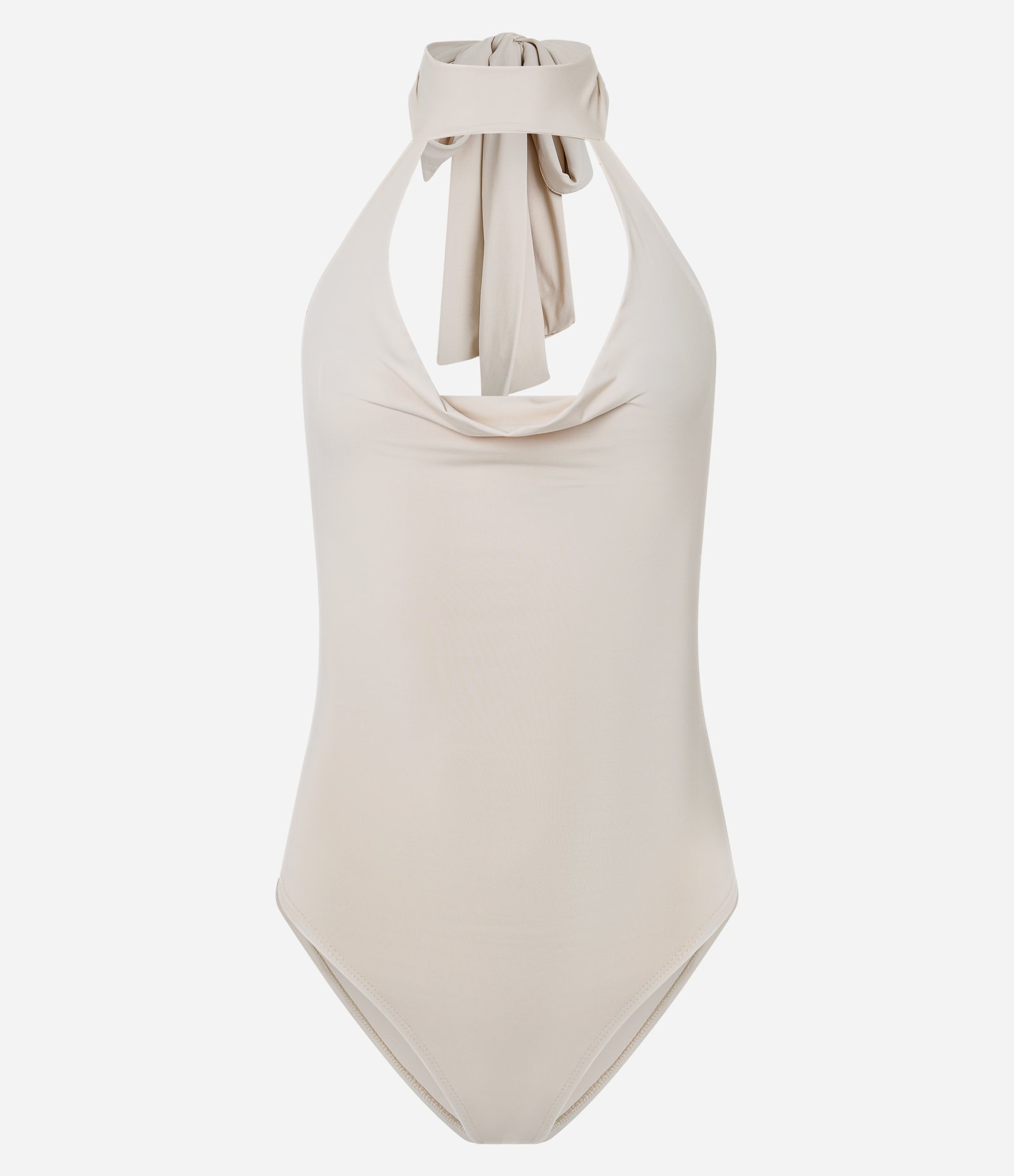 Body Frente Única em Malha com Golinha e Decote Degagê Summer Sand 5