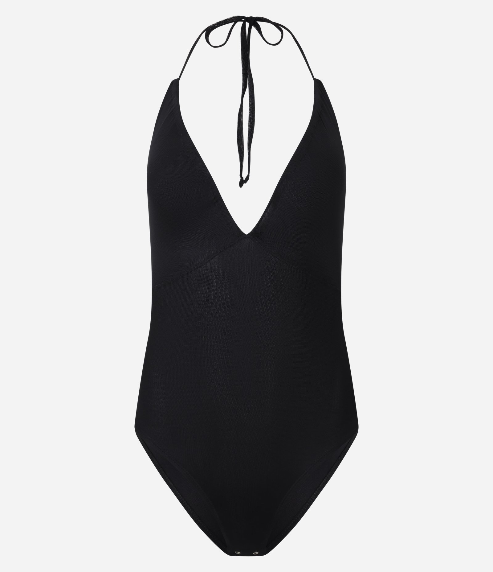 Body Frente Única em Tule com Decote Franzido Preto 1