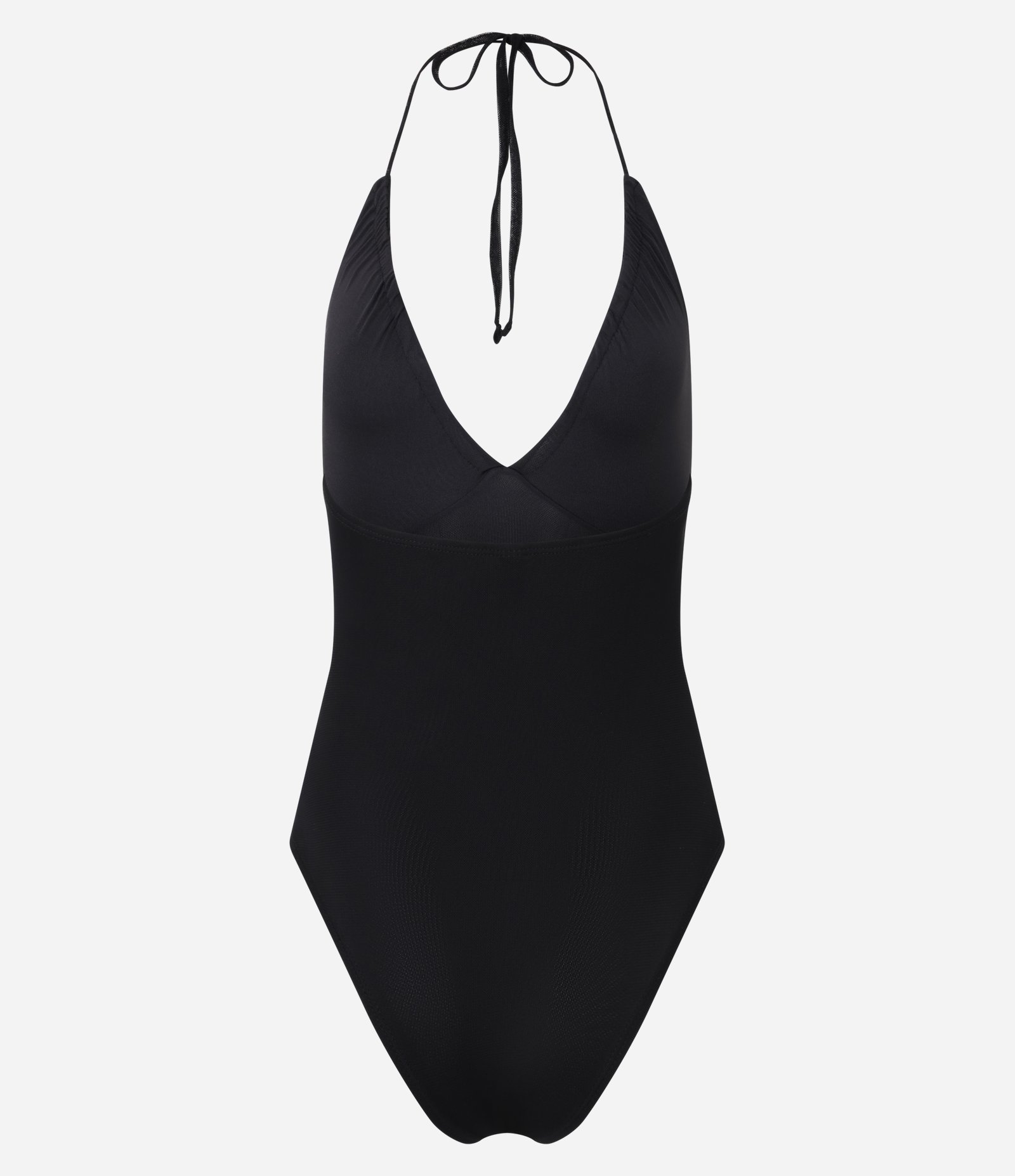 Body Frente Única em Tule com Decote Franzido Preto 3