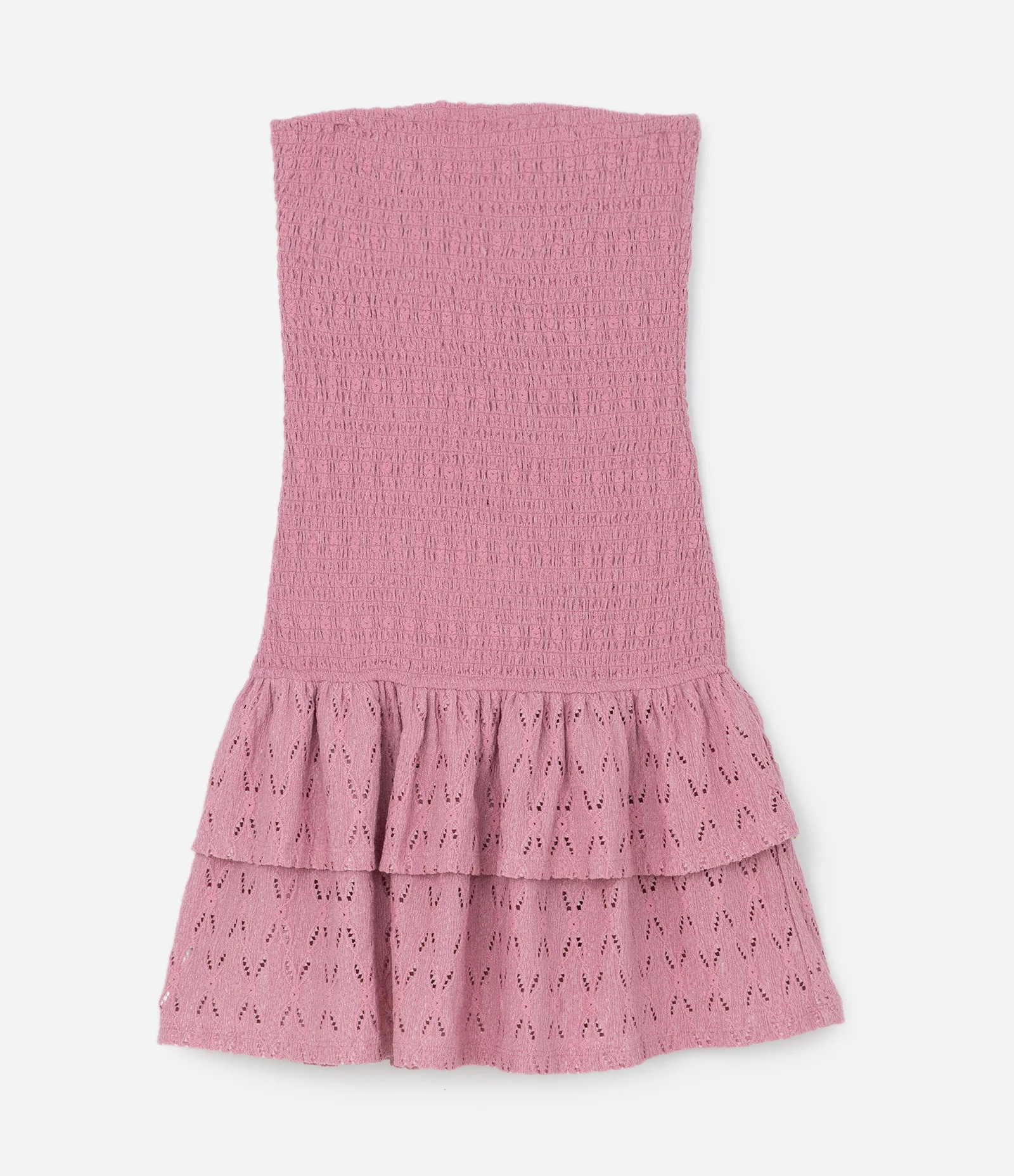 Vestido Infantil Tubinho com Babado – Tam 5 a 14 Anos Rosa 2
