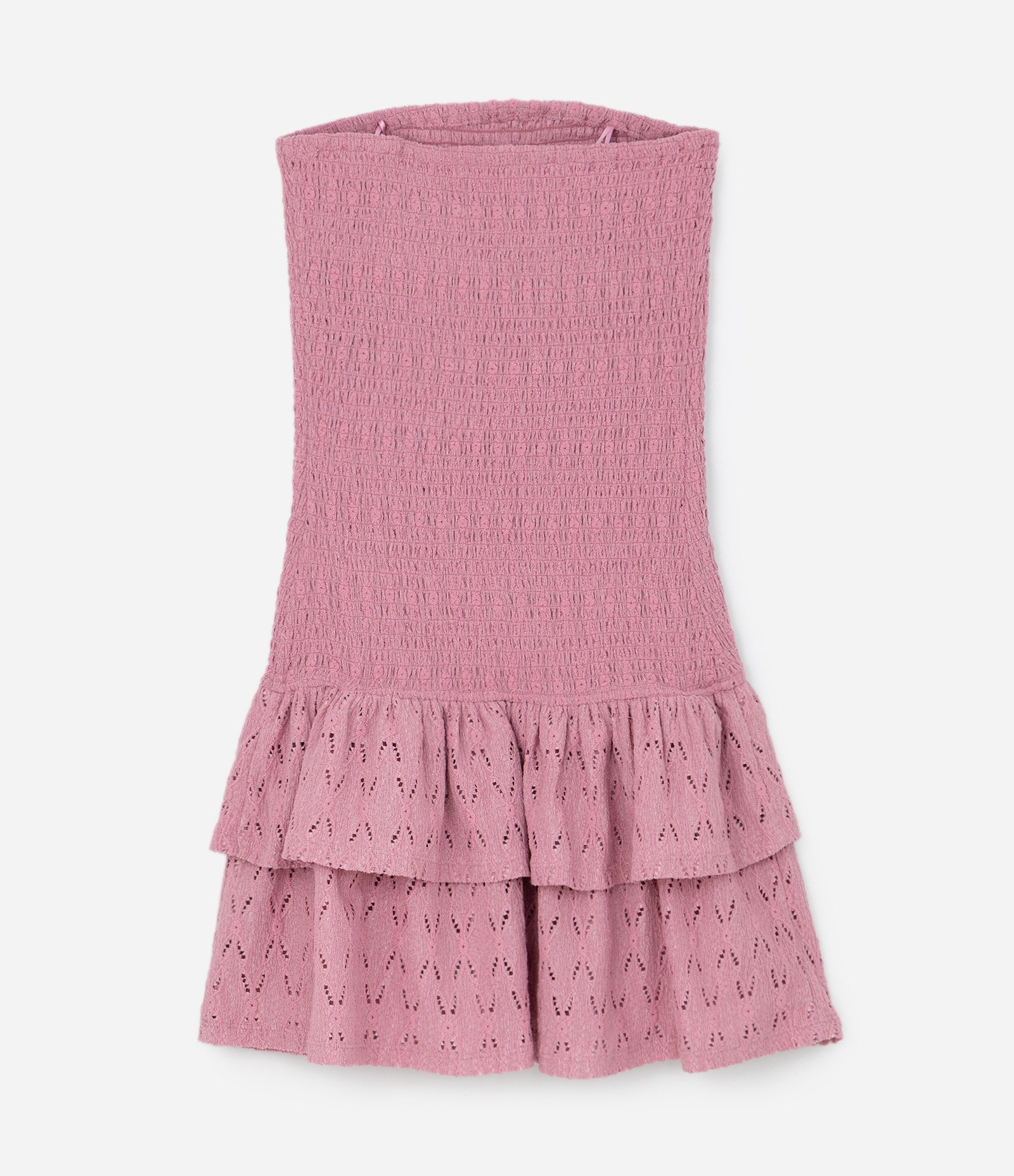 Vestido Infantil Tubinho com Babado – Tam 5 a 14 Anos Rosa 3