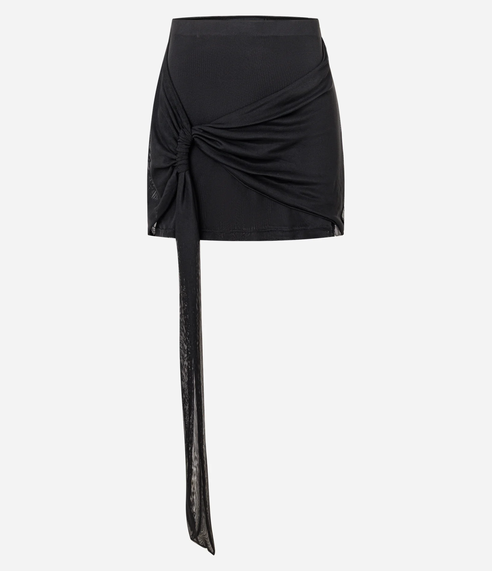 Saia Curta em Tule com Faixa Caída Preto 1